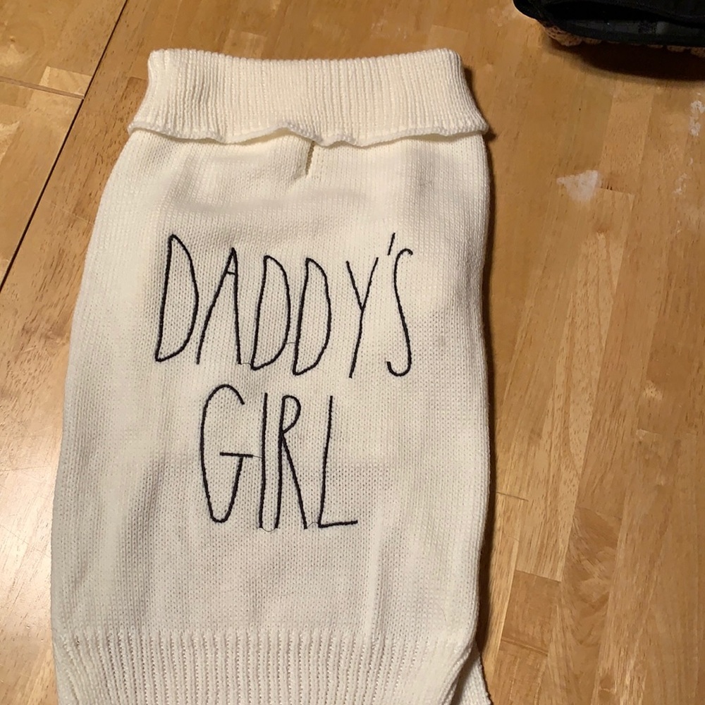 Daddy’s Girl doggy sweater by Rae Dunn